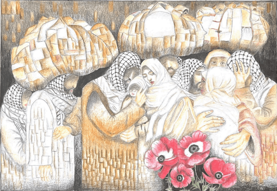 A Flower for Hope — a painting by Menna Abu Safi, age 16
